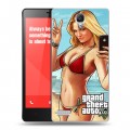 Дизайнерский силиконовый чехол для Xiaomi RedMi Note GTA