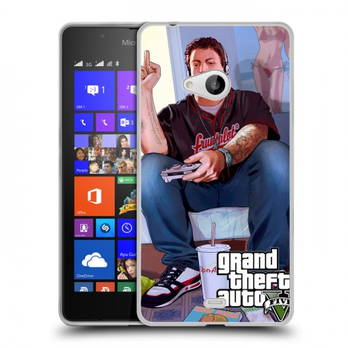 Дизайнерский пластиковый чехол для Microsoft Lumia 540 GTA