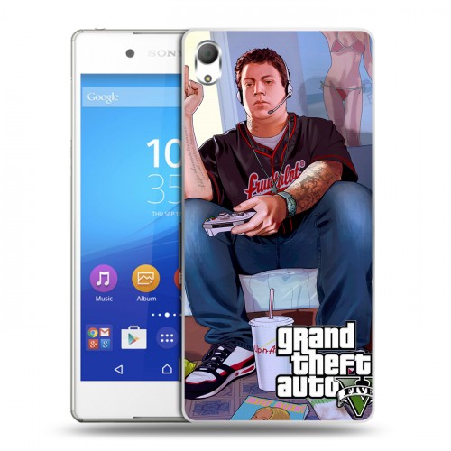 Дизайнерский пластиковый чехол для Sony Xperia Z3+ GTA