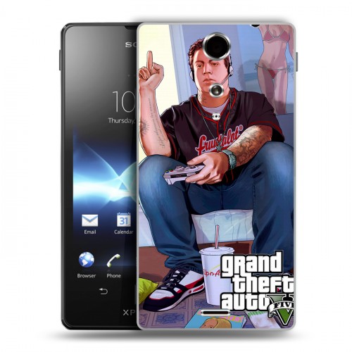 Дизайнерский пластиковый чехол для Sony Xperia TX GTA