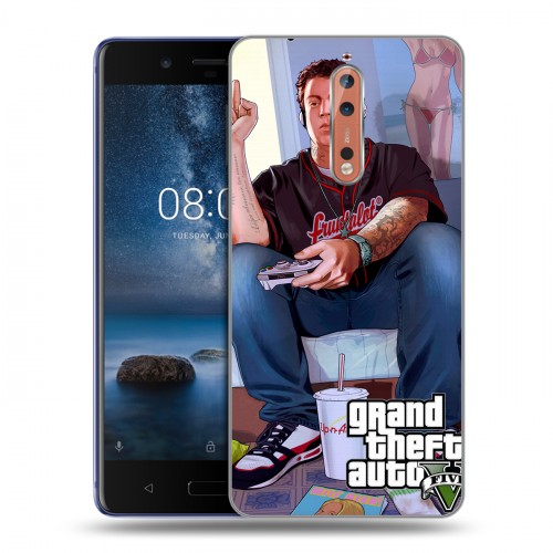 Дизайнерский пластиковый чехол для Nokia 8 GTA