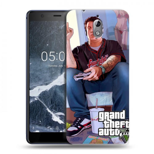 Дизайнерский силиконовый чехол для Nokia 3.1 GTA