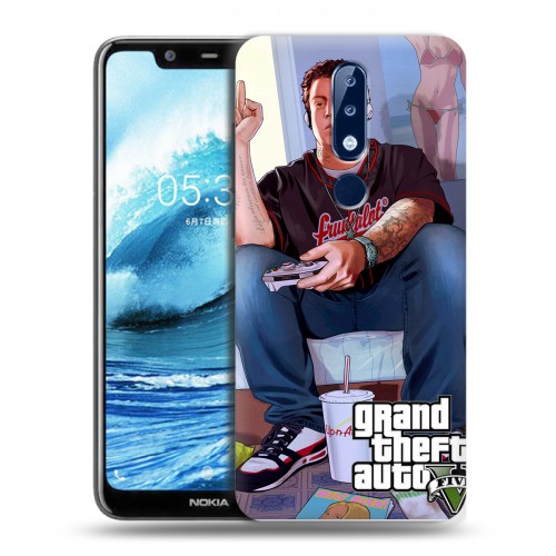 Дизайнерский силиконовый чехол для Nokia 5.1 Plus GTA