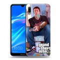 Дизайнерский пластиковый чехол для Huawei Y6 (2019) GTA