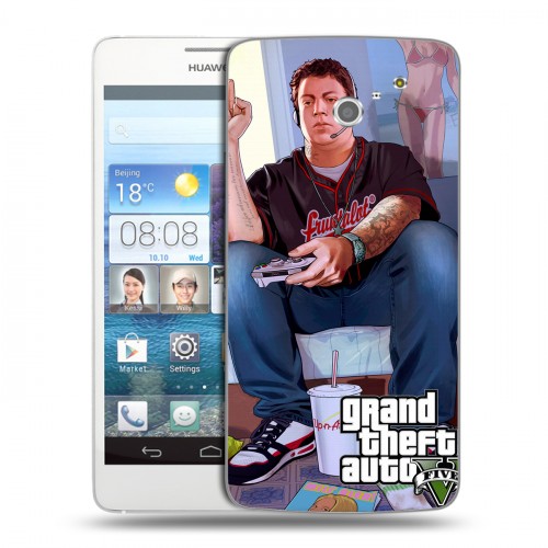 Дизайнерский пластиковый чехол для Huawei Ascend D2 GTA