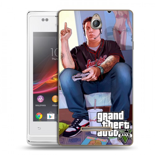 Дизайнерский пластиковый чехол для Sony Xperia E GTA