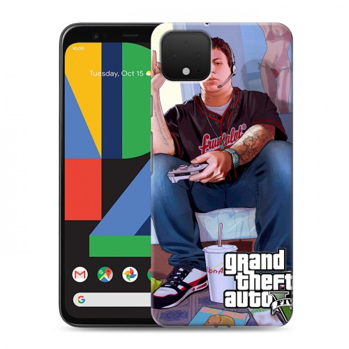 Дизайнерский пластиковый чехол для Google Pixel 4 GTA