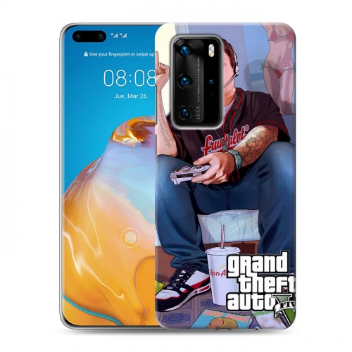 Дизайнерский пластиковый чехол для Huawei P40 Pro GTA