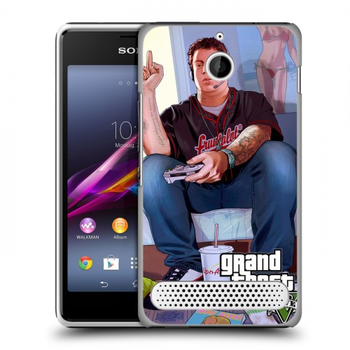 Дизайнерский силиконовый чехол для Sony Xperia E1 GTA