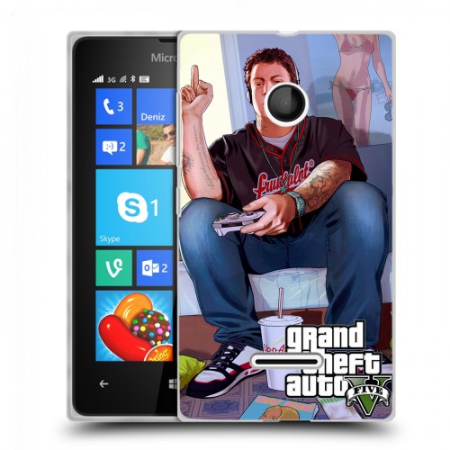 Дизайнерский пластиковый чехол для Microsoft Lumia 435 GTA