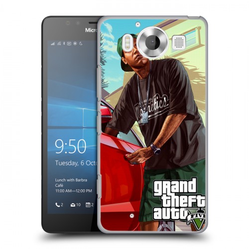 Дизайнерский пластиковый чехол для Microsoft Lumia 950 GTA