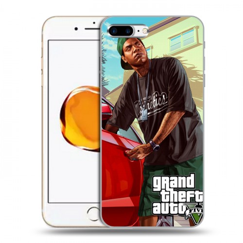 Дизайнерский пластиковый чехол для Iphone 7 Plus / 8 Plus GTA