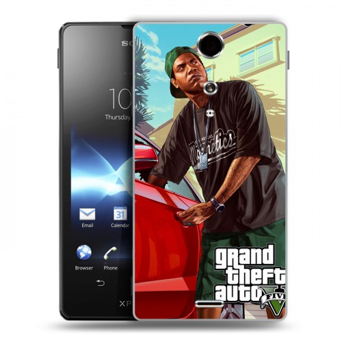 Дизайнерский пластиковый чехол для Sony Xperia TX GTA