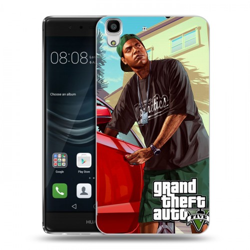 Дизайнерский пластиковый чехол для Huawei Y6II GTA