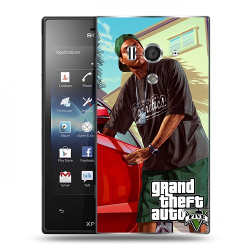 Дизайнерский пластиковый чехол для Sony Xperia acro S GTA