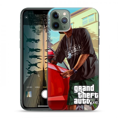 Дизайнерский пластиковый чехол для Iphone 11 Pro GTA