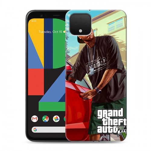 Дизайнерский пластиковый чехол для Google Pixel 4 GTA