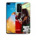 Дизайнерский силиконовый с усиленными углами чехол для Huawei P40 GTA