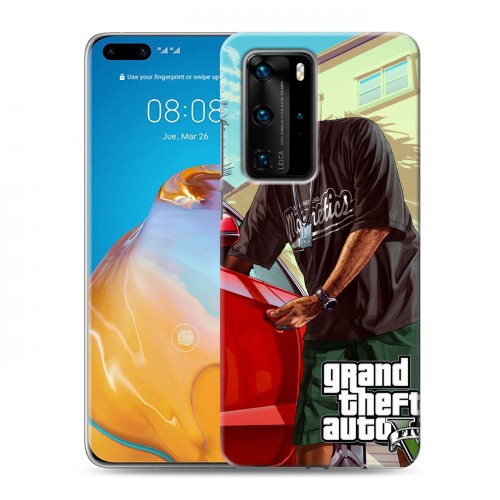 Дизайнерский пластиковый чехол для Huawei P40 Pro GTA