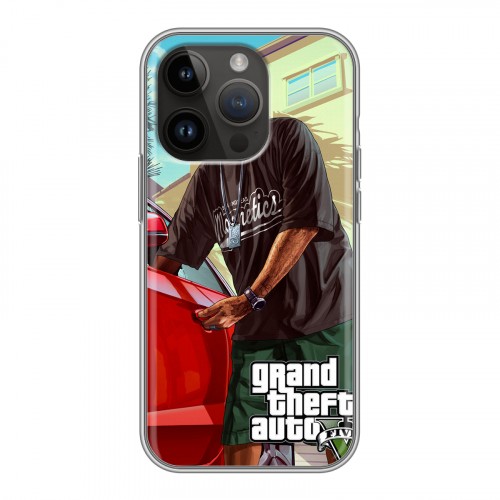 Дизайнерский силиконовый чехол для Iphone 14 Pro GTA