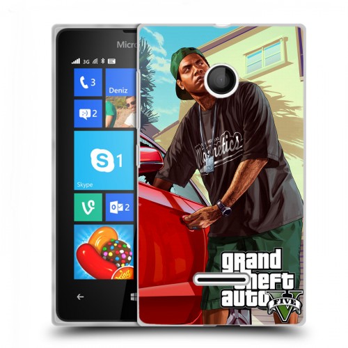 Дизайнерский пластиковый чехол для Microsoft Lumia 435 GTA