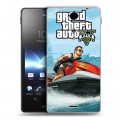 Дизайнерский пластиковый чехол для Sony Xperia TX GTA