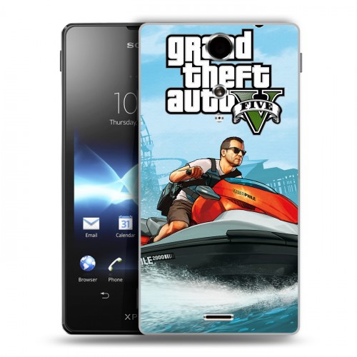 Дизайнерский пластиковый чехол для Sony Xperia TX GTA