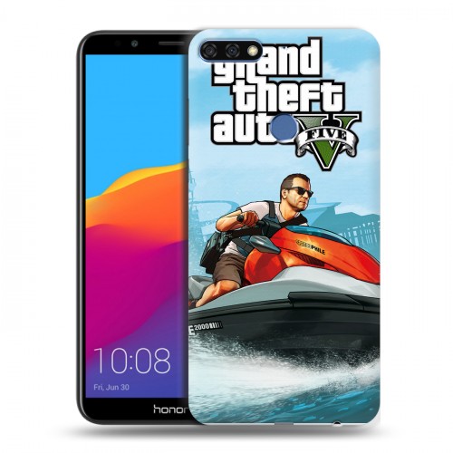 Дизайнерский пластиковый чехол для Huawei Honor 7C Pro GTA