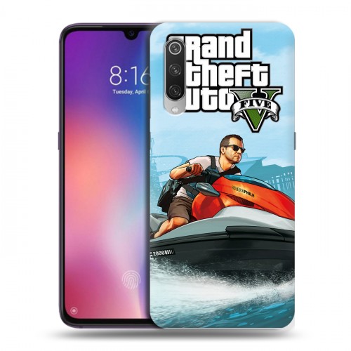 Дизайнерский силиконовый с усиленными углами чехол для Xiaomi Mi9 GTA