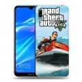 Дизайнерский пластиковый чехол для Huawei Y6 (2019) GTA