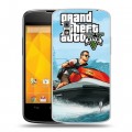 Дизайнерский пластиковый чехол для LG Google Nexus 4 GTA