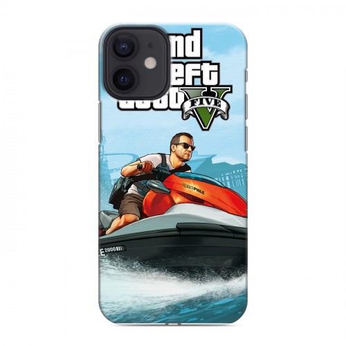 Дизайнерский пластиковый чехол для Iphone 12 Mini GTA