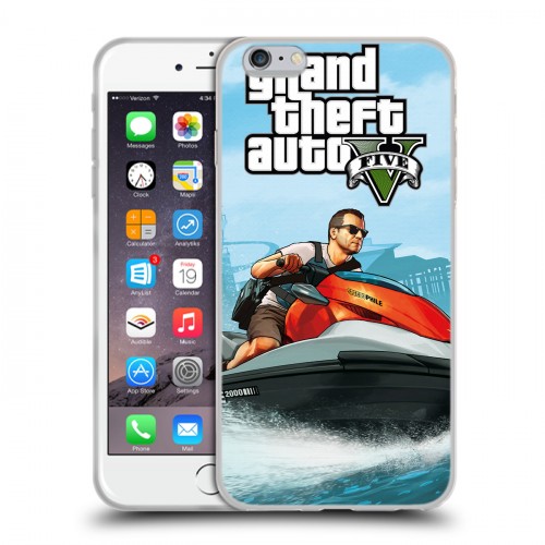 Дизайнерский силиконовый чехол для Iphone 6 Plus/6s Plus GTA