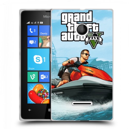 Дизайнерский пластиковый чехол для Microsoft Lumia 435 GTA