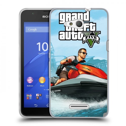 Дизайнерский пластиковый чехол для Sony Xperia E4g GTA