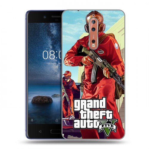 Дизайнерский пластиковый чехол для Nokia 8 GTA