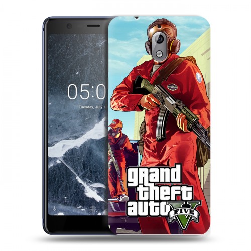 Дизайнерский силиконовый чехол для Nokia 3.1 GTA