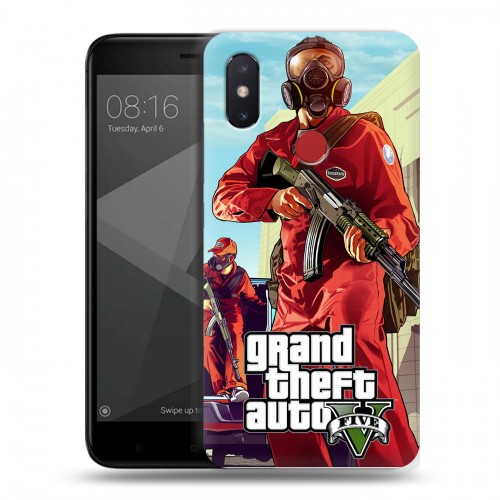 Дизайнерский пластиковый чехол для Xiaomi Mi8 SE GTA