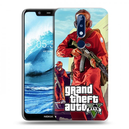 Дизайнерский силиконовый чехол для Nokia 5.1 Plus GTA