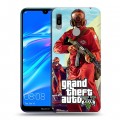 Дизайнерский пластиковый чехол для Huawei Y6 (2019) GTA