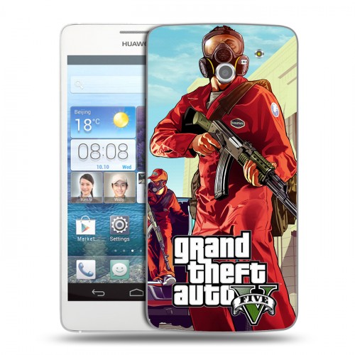 Дизайнерский пластиковый чехол для Huawei Ascend D2 GTA