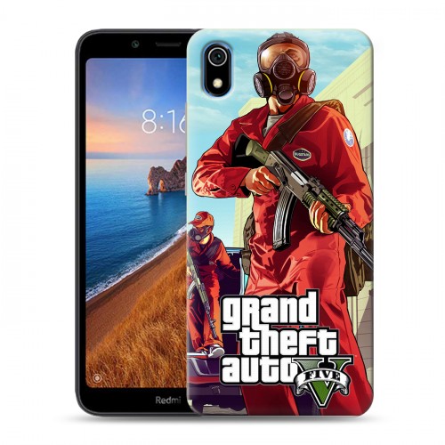 Дизайнерский силиконовый чехол для Xiaomi RedMi 7A GTA