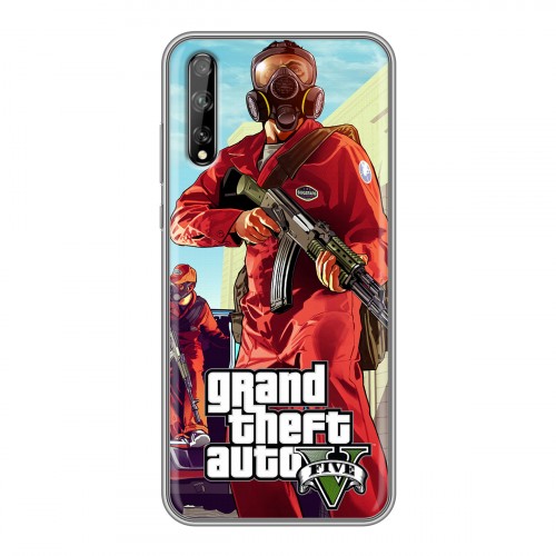 Дизайнерский силиконовый чехол для Huawei Y8p GTA