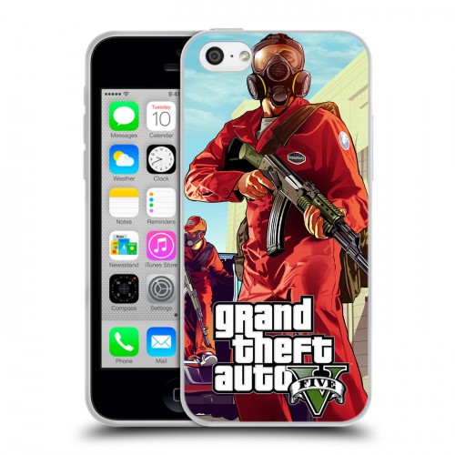 Дизайнерский пластиковый чехол для Iphone 5c GTA