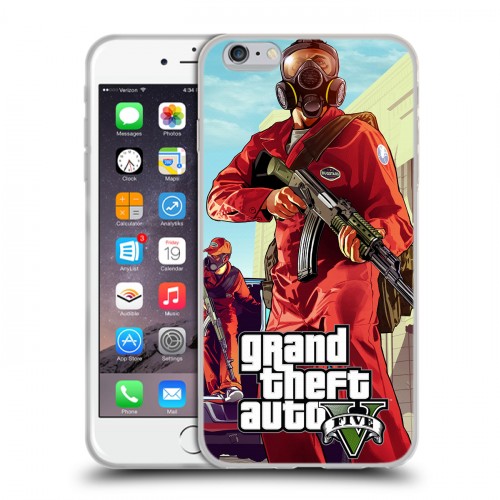 Дизайнерский силиконовый чехол для Iphone 6 Plus/6s Plus GTA