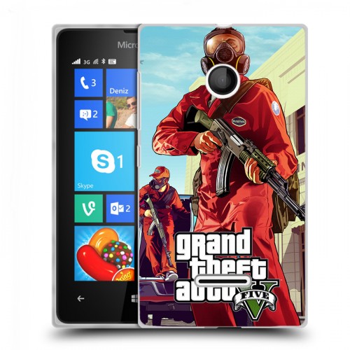 Дизайнерский пластиковый чехол для Microsoft Lumia 435 GTA