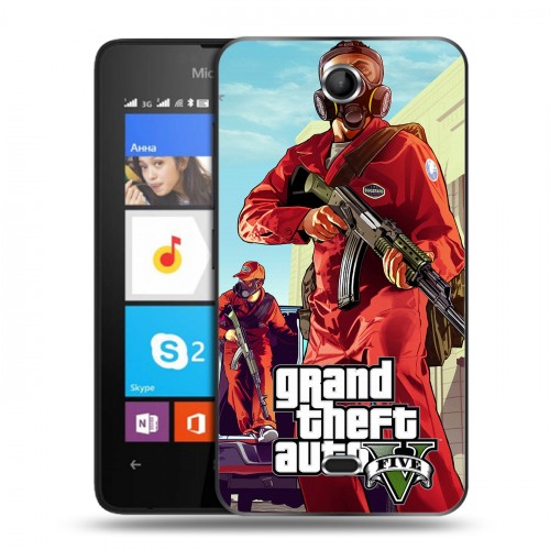 Дизайнерский силиконовый чехол для Microsoft Lumia 430 Dual SIM GTA