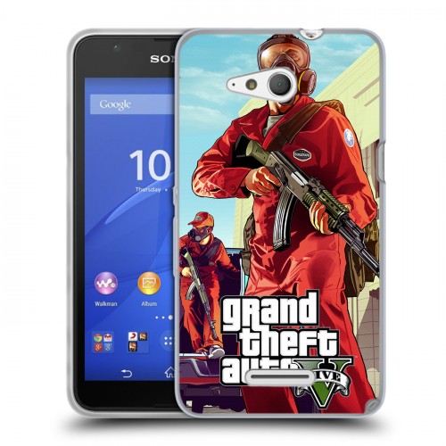 Дизайнерский пластиковый чехол для Sony Xperia E4g GTA