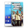 Дизайнерский пластиковый чехол для Sony Xperia Z3+ GTA