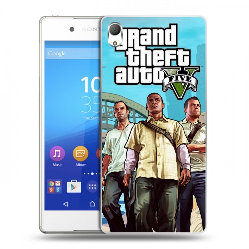 Дизайнерский пластиковый чехол для Sony Xperia Z3+ GTA